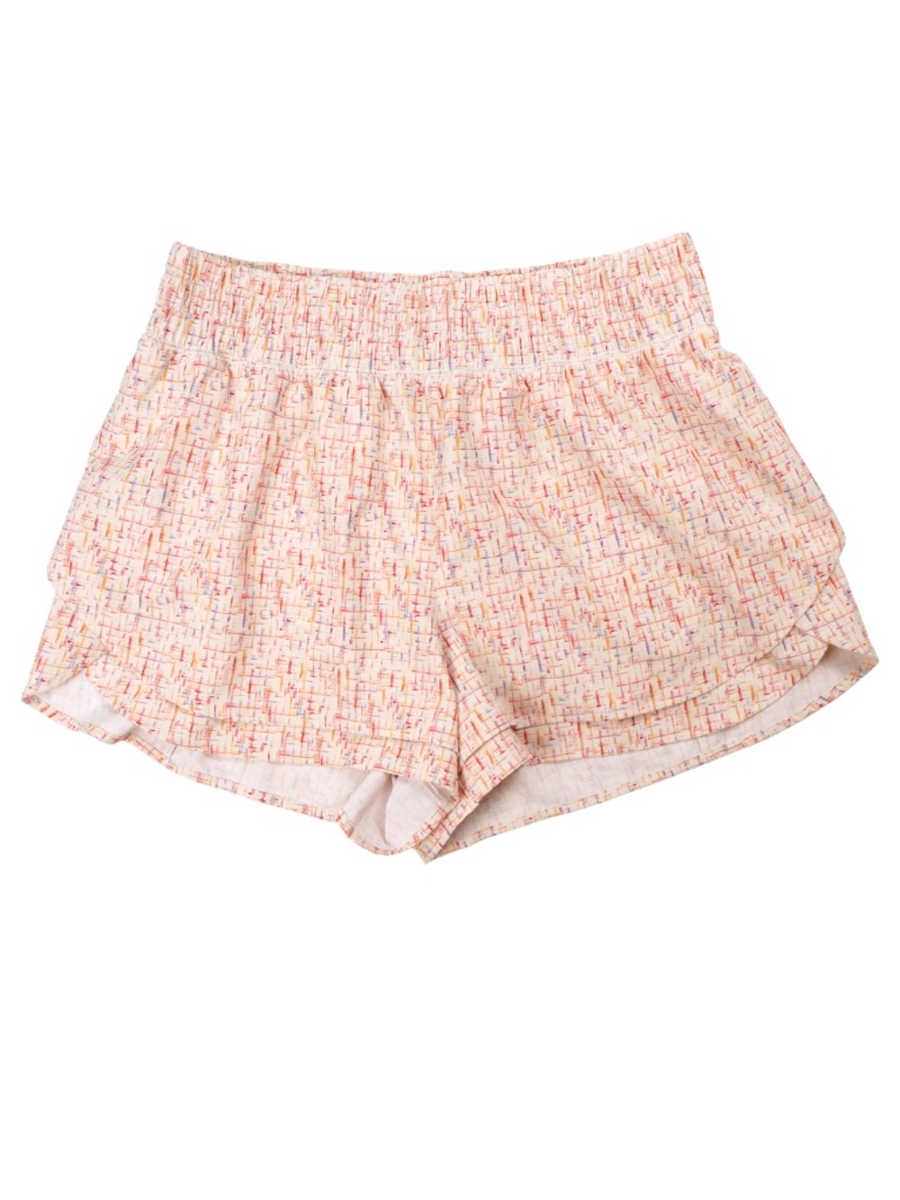 Cali Athletic Printed Running Shorts Large Elastic Waist 3” Inseam